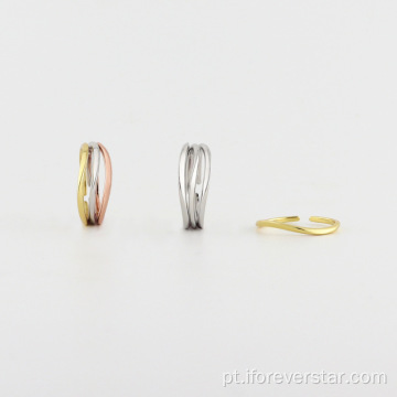 Anéis femininos 925 Anéis de solitaire de luxo de prata